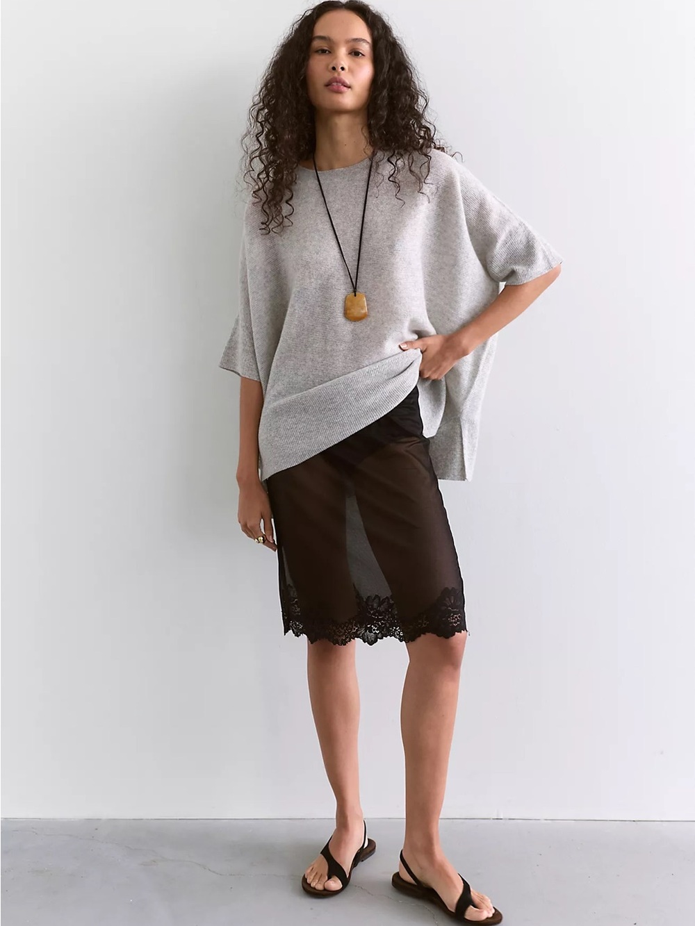 Free People We The Free Ninth Street Cashmere Tee